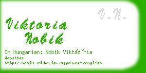 viktoria nobik business card